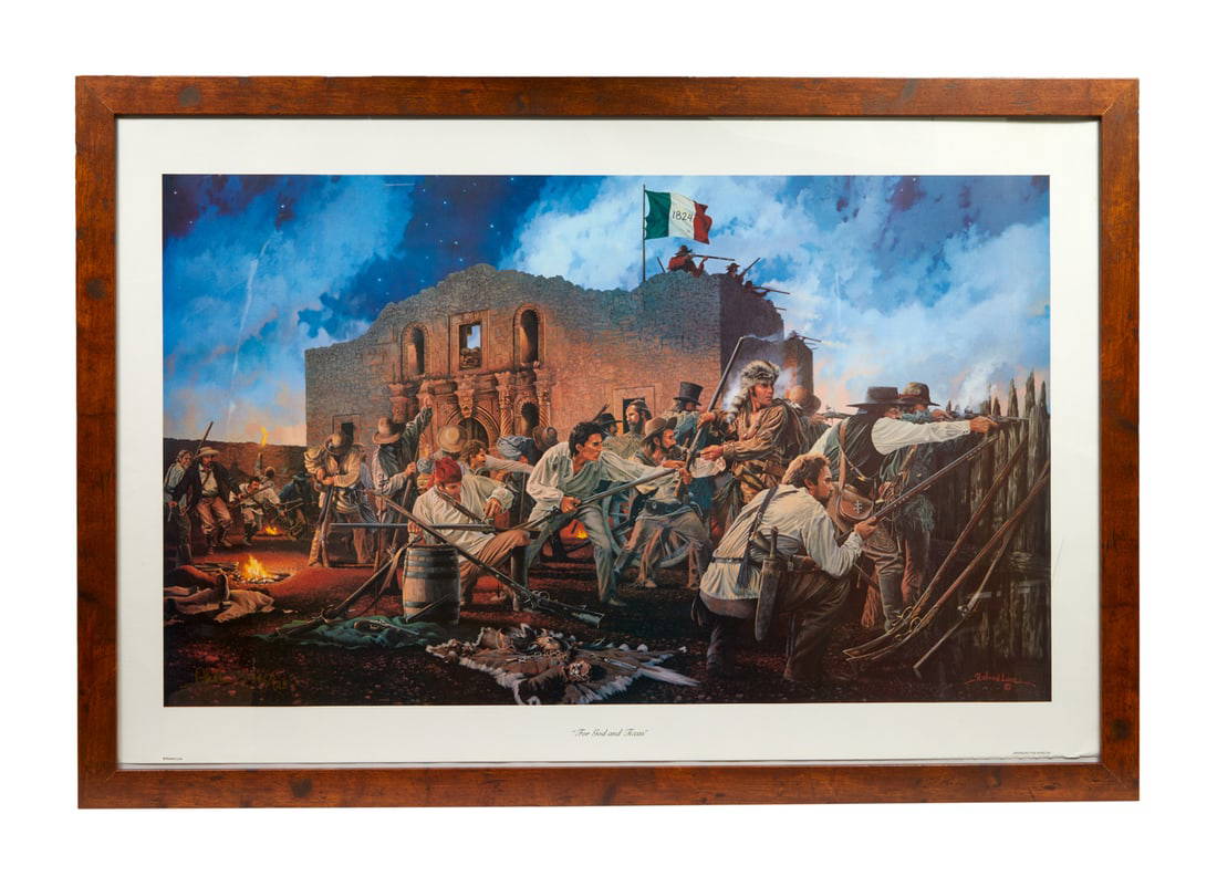 Zz Top Dusty Hill Print Signed By Richard Luce Auction