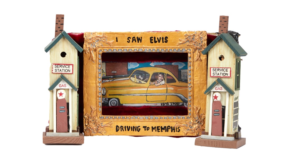 ZZ TOP | DUSTY HILL ELVIS CIGAR BOX DIORAMA (1 of 7)