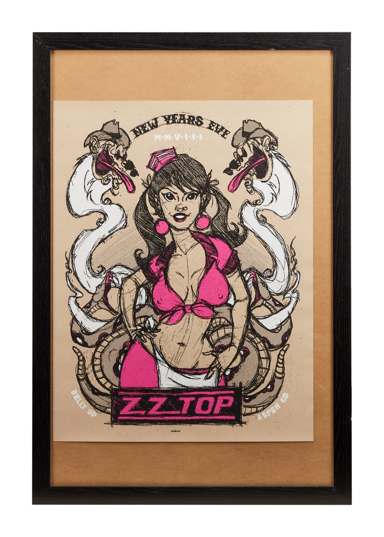 ZZ TOP | DUSTY HILL 2008 SCROJO NEW YEARS EVE POSTER (1 of 2)