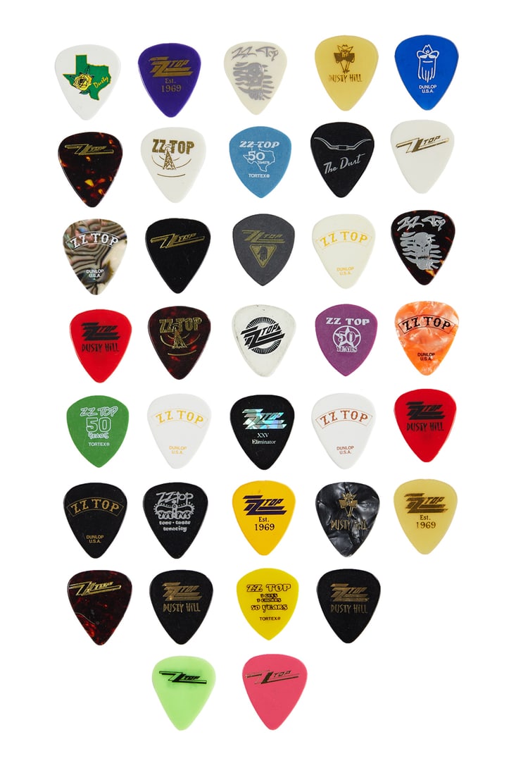ZZ TOP | DUSTY HILL CUSTOM PICK COLLECTION (1 of 2)