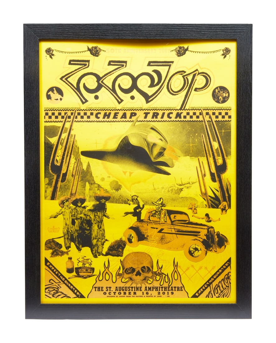 ZZ TOP | DUSTY HILL 2019 50th ANNIVERSARY TOUR POSTER (1 of 4)