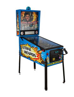 ZZ TOP | DUSTY HILL LETHAL WEAPON 3 PINBALL MACHINE: Data East Pinball, Incorporated, model number 500-5526-01, Lethal Weapon 3 pinball machine with Data East / Sega Version 3 MPU. Produced June 1992 to October 1992, a total of 10,350 units produced. PR