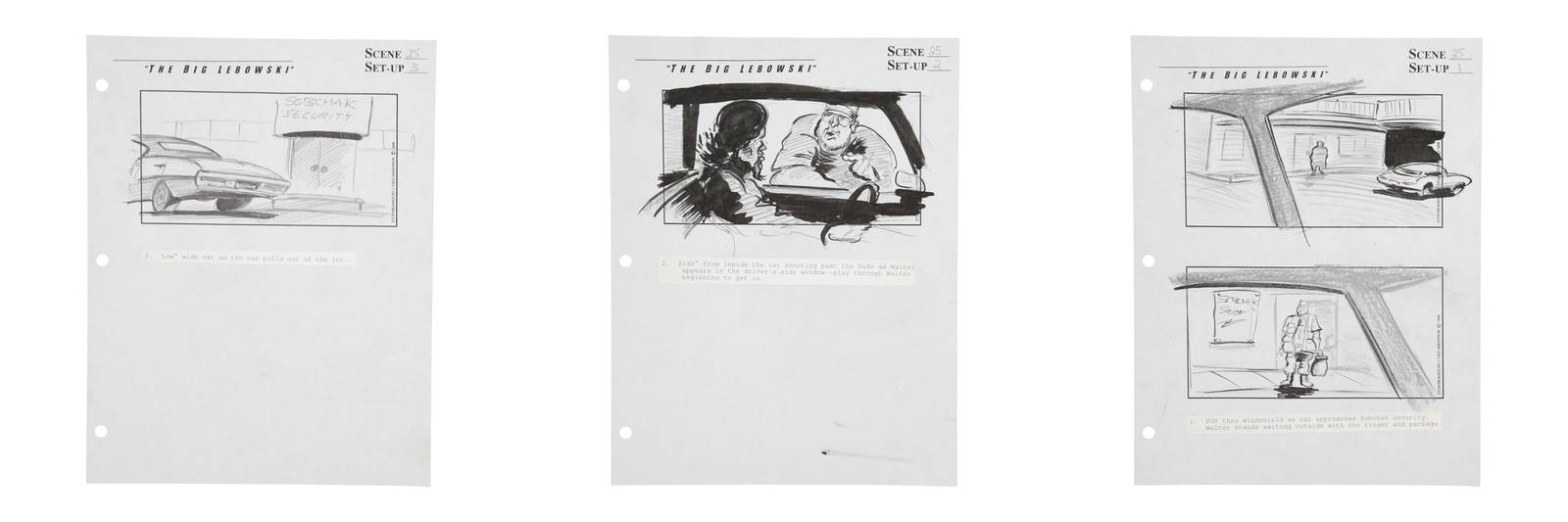 The Big Lebowski | Three Pages, Scene 25 / Set-up 1 - 3 |