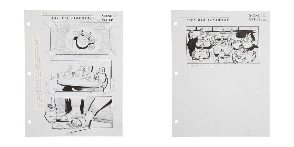 The Big Lebowski Two Pages, Scene 68 / Set Ups 1 2 "nihilist Diner