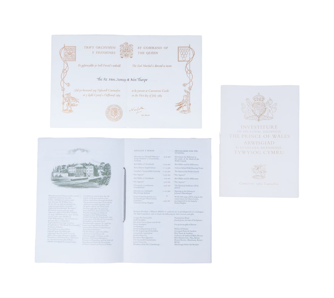 Prince Charles | 1969 Investiture Documents (1 of 2)