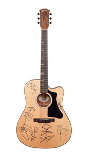 O.A.R | Signed Gibson Generation G-Writer Acoustic Guitar: A 2021 Gibson G-Writer Generation acoustic guitar, serial number 22991048, in a Natural finish with Player-facing sound hole, Sitka Spruce top, walnut back and sides, and distinct Generation