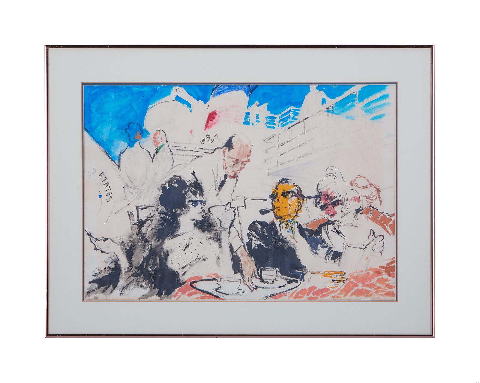 Playboy | LeRoy Neiman SS United No. 3 People Being Served Aboard The Ship (1 of 1)