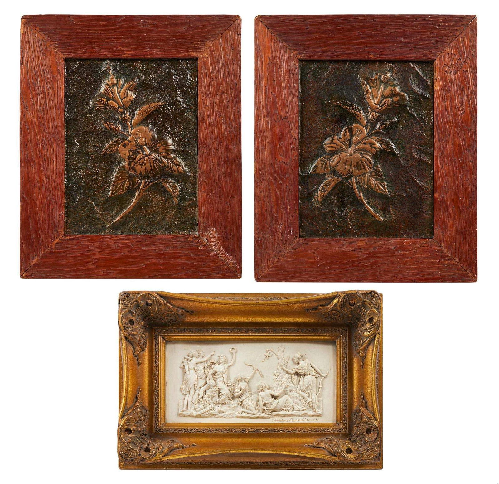 Hugh Hefner | Barbedienne Plaque and Copper Flower Artworks (1 of 8)