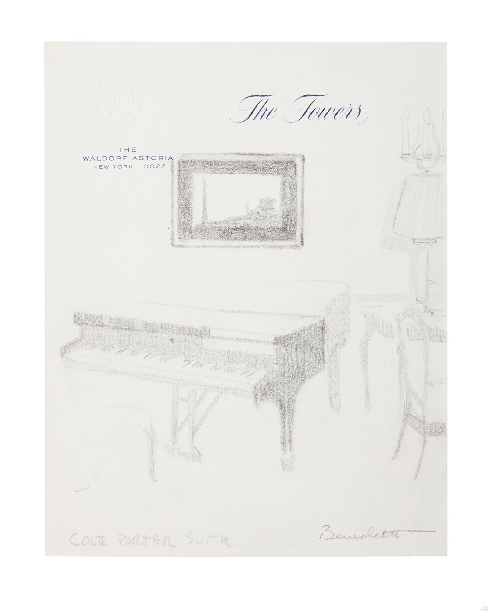 Tony Bennett | Original "Cole Porter Suite" Sketch (1 of 2)