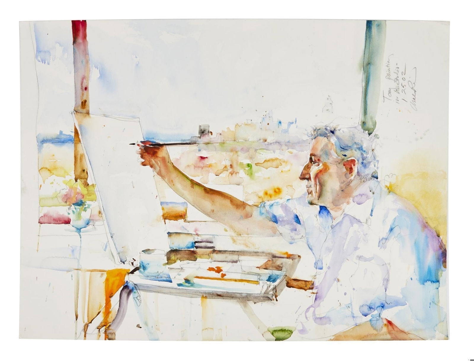 Tony Bennett | Charles Reid Watercolor Portrait of Bennett (1 of 2)
