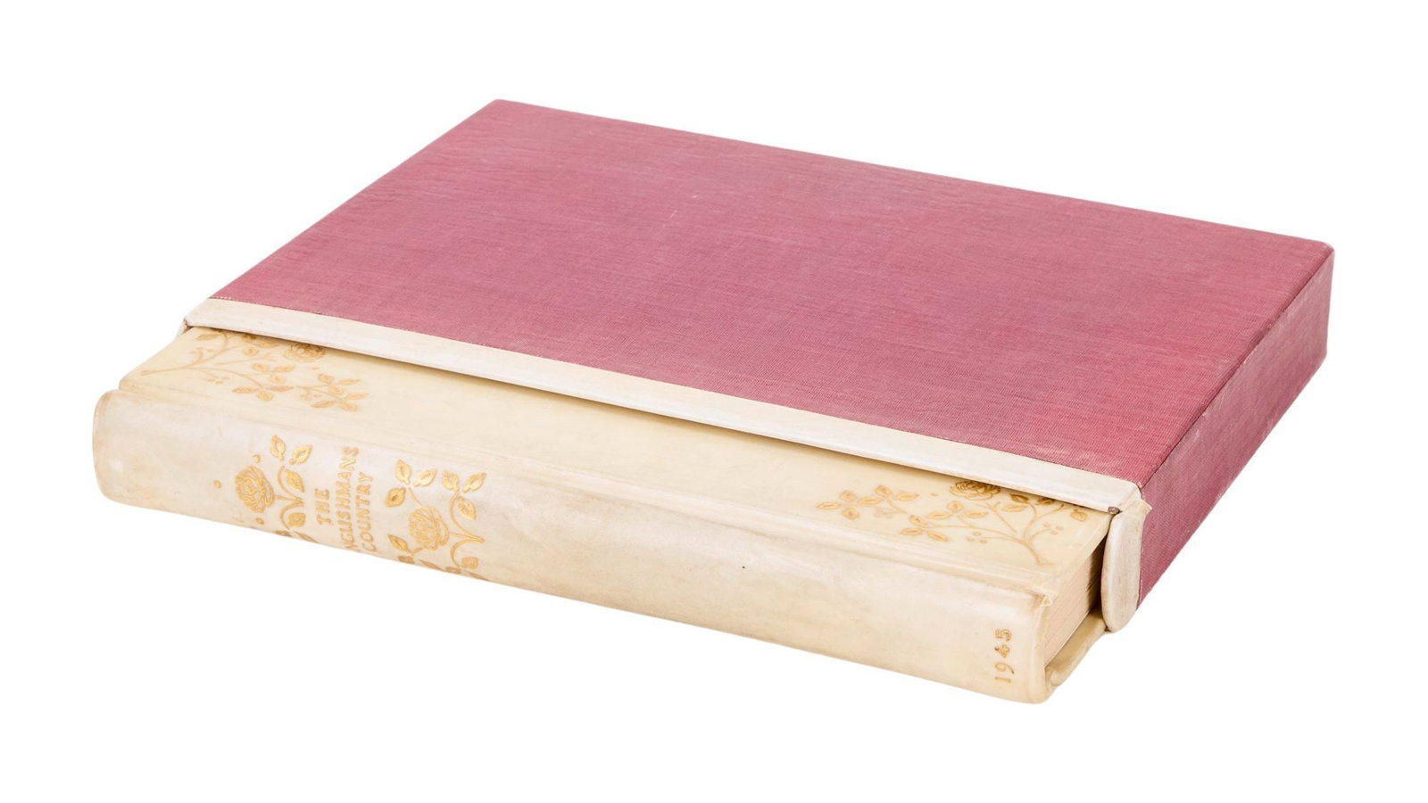 Tony Bennett | Illustrated "The Englishman's Country" Book: A fine-bound edition of "The Englishman's Country," edited by W.J. Turner, with introduction by Edmund Blunden (London: Collins, 1945). Bound in contemporary full vellum with elaborate gilt-decorated