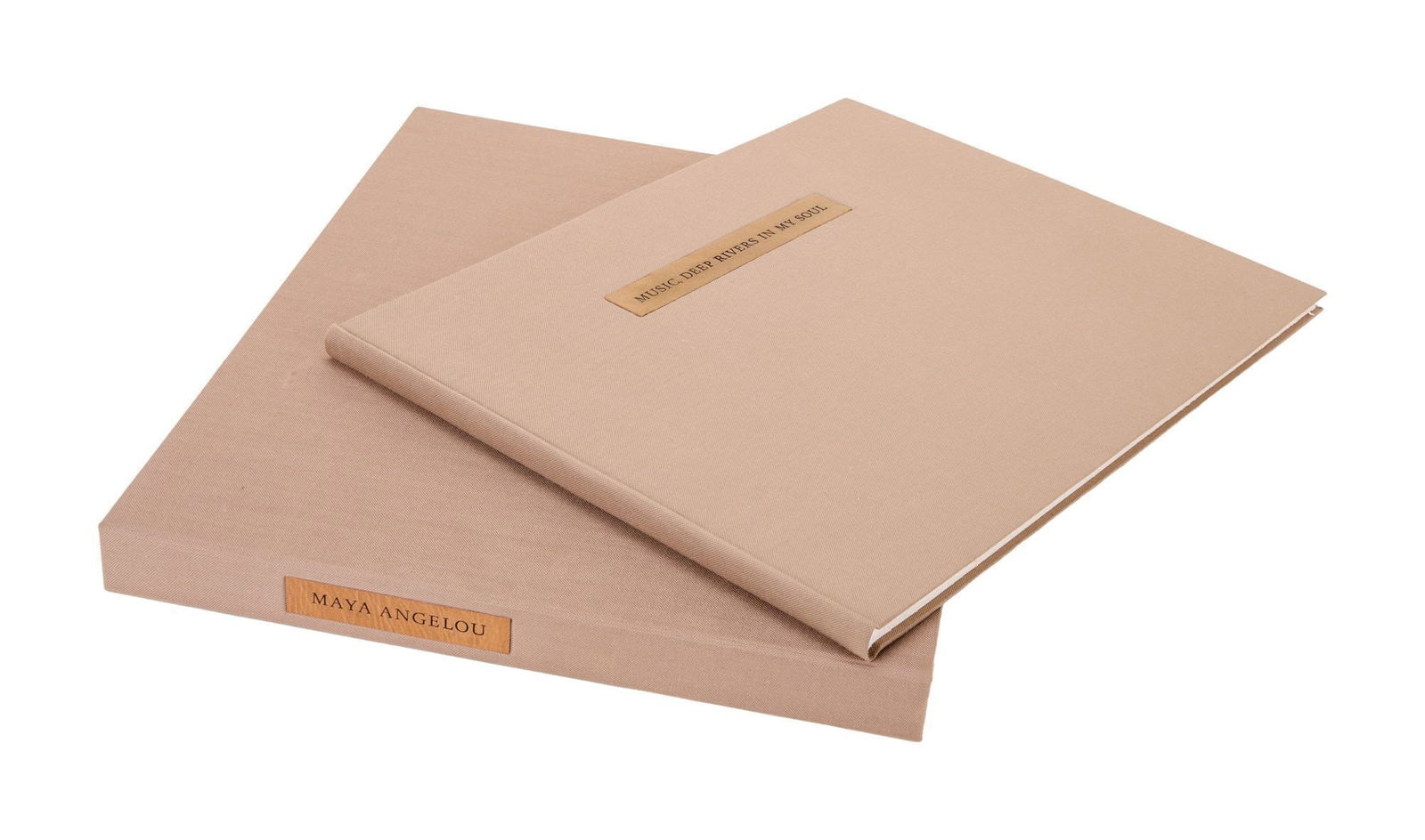 Tony Bennett | Maya Angelou and Wynton Marsalis Signed "Music, Deep Rivers in My Soul" Limited-Editi: A limited-edition of "Music, Deep Rivers in My Soul" (Limited Editions Club, 2003) signed by Maya Angelou, Wynton Marsalis, and Dean Mitchell, and numbered 211 of 400 copies to the rear endpaper. Hous