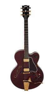 Mark Knopfler, OBE | Chet Atkins Signed and Gifted Gibson Country Gentleman Electric Guitar: A 1987 Gibson Custom Shop Edition Chet Atkins Country Gentleman semi-hollowbody electric guitar, serial #82147594, in wine red. Given to Mark Knopfler, OBE of Dire Straits by Chet Atkins himself. The