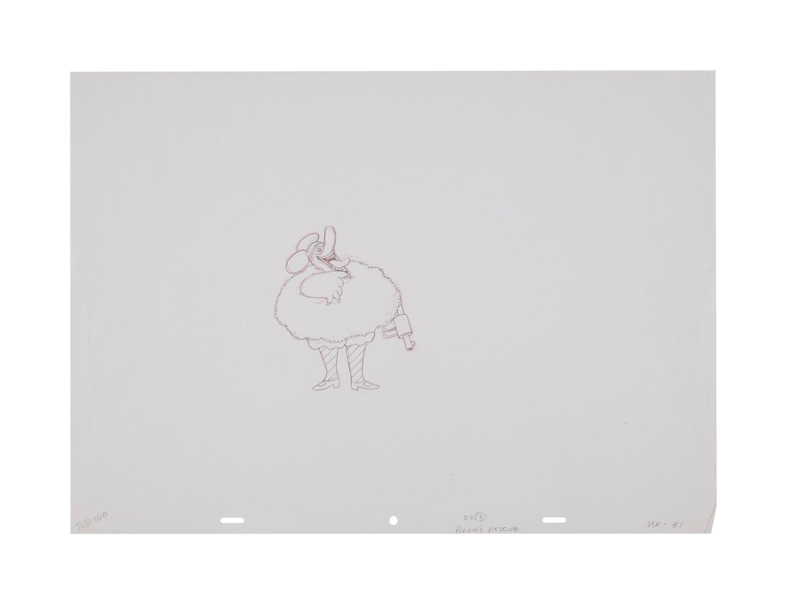 The Julian Lennon Collection | The Beatles "Yellow Submarine" Concept Illustration: An original pencil and ink concept illustration from The Beatles film "Yellow Submarine" (Suba Films, 1969) featuring a Blue Meanie. 11.5 x 16 inches A portion of the sale proceeds from this lot will 