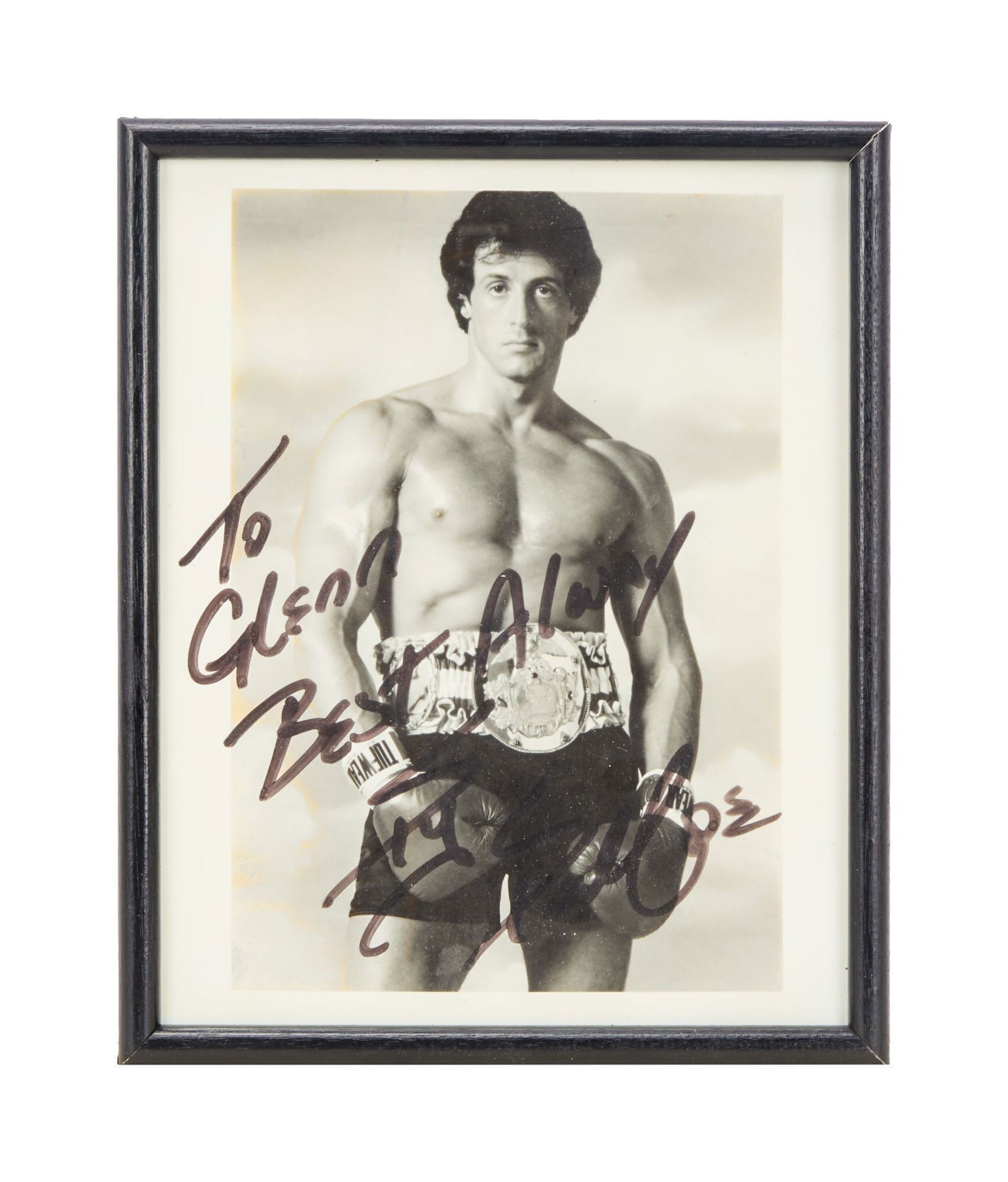 Rocky III | Sylvester Stallone Signed Glenn Streeter Gifted Promo Photo (1 of 2)