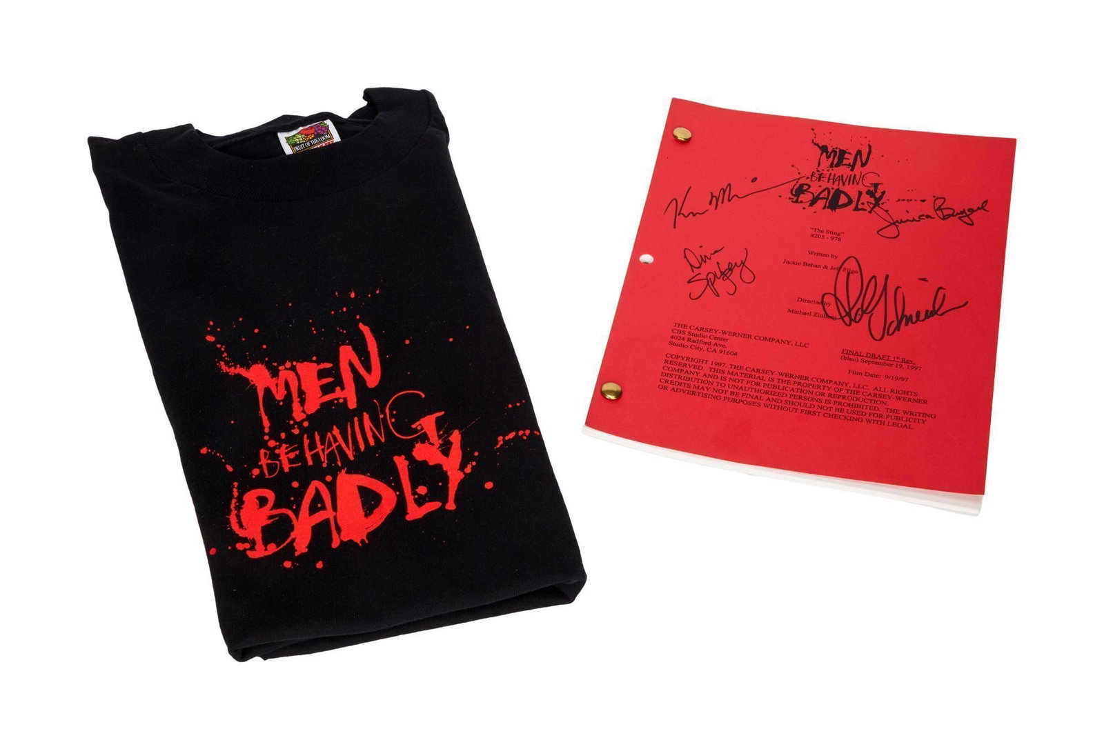 Men Behaving Badly | Cast-Signed "The Sting" Script with Shirt and Photo (1 of 6)