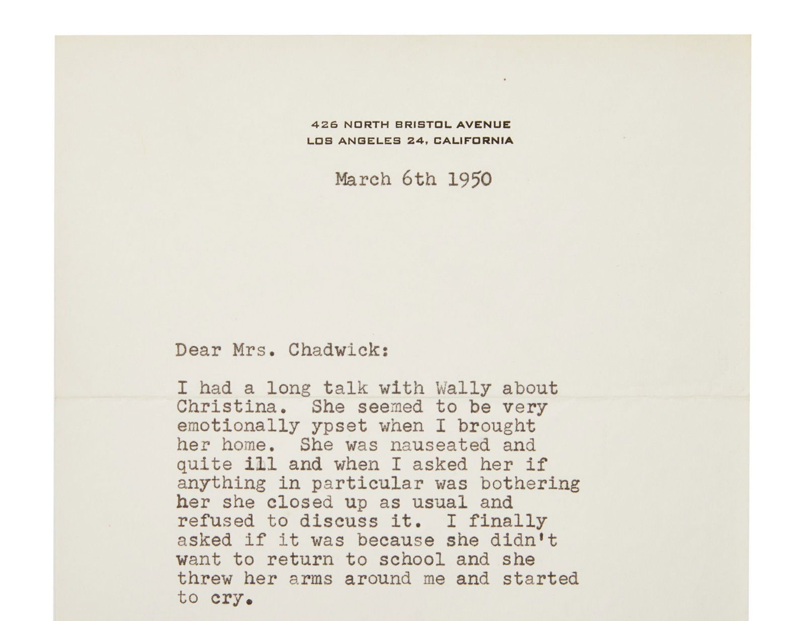 Joan Crawford | Unpublished Personal Correspondence Related to Christina And Christopher Crawford (1 of 19)