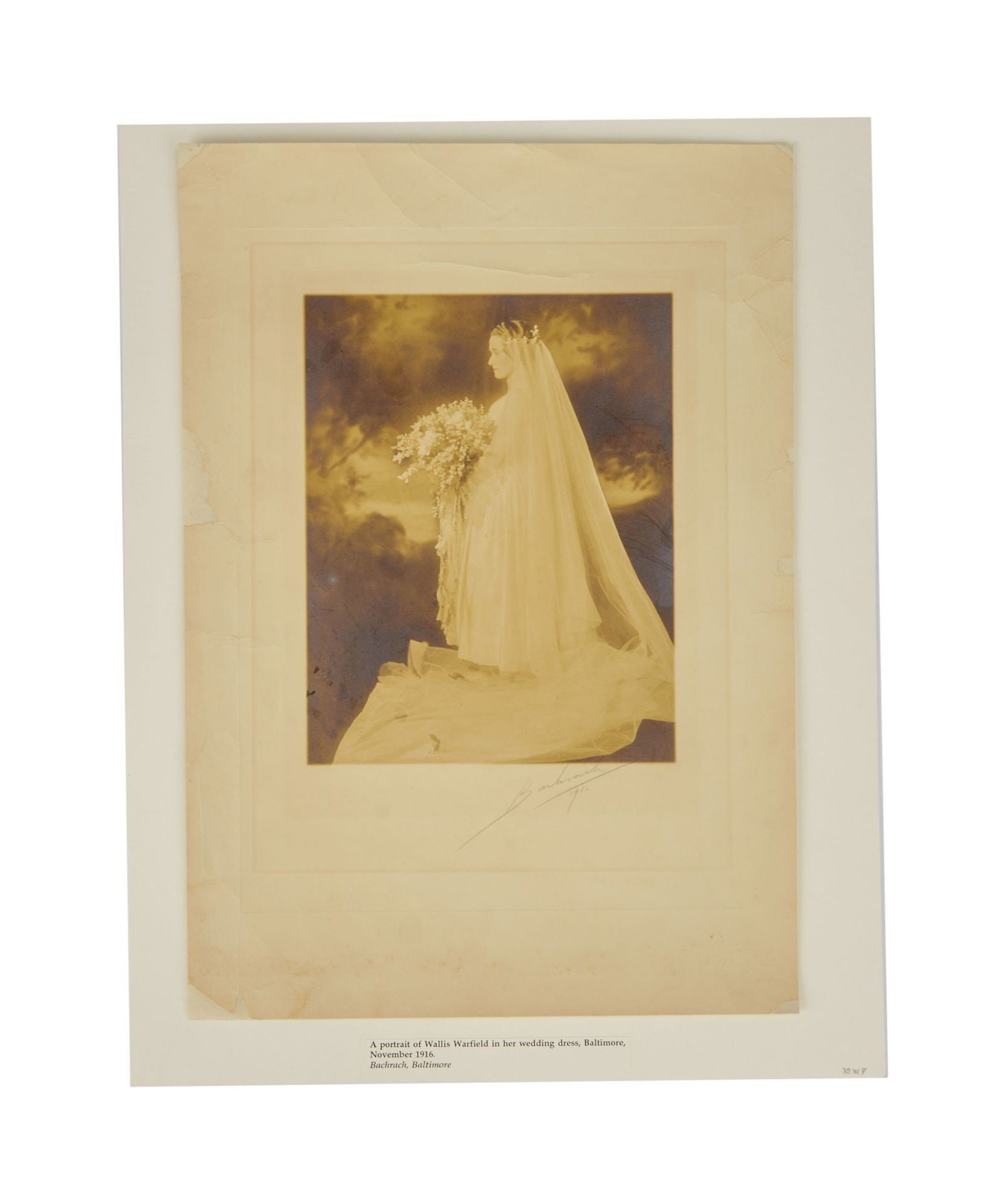 Duchess of Windsor | Wallis Simpson B&W Wedding Photo (1 of 2)