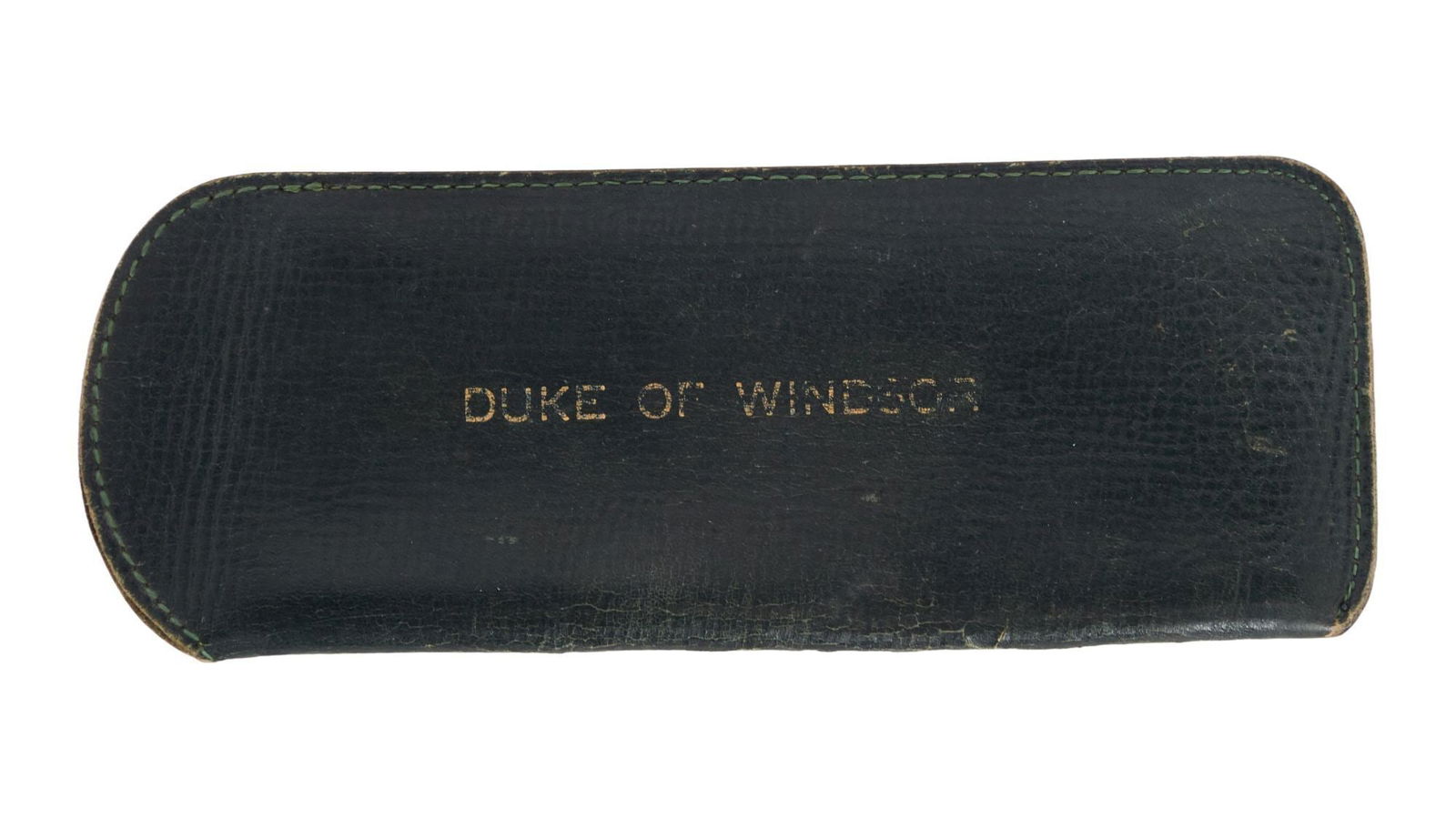 Duke of Windsor | Monogram Green Leather Spectacle Case (1 of 6)