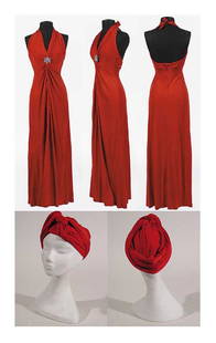 Blackstone Magic - Gay Blackstone Worn Gown: Blackstone Magic was performed at the Westbury and Valley Forge theaters in the round in 1986, for which the female wardrobe was designed by Joy Stevens and built by Joy Stevens Productions. Gay Black