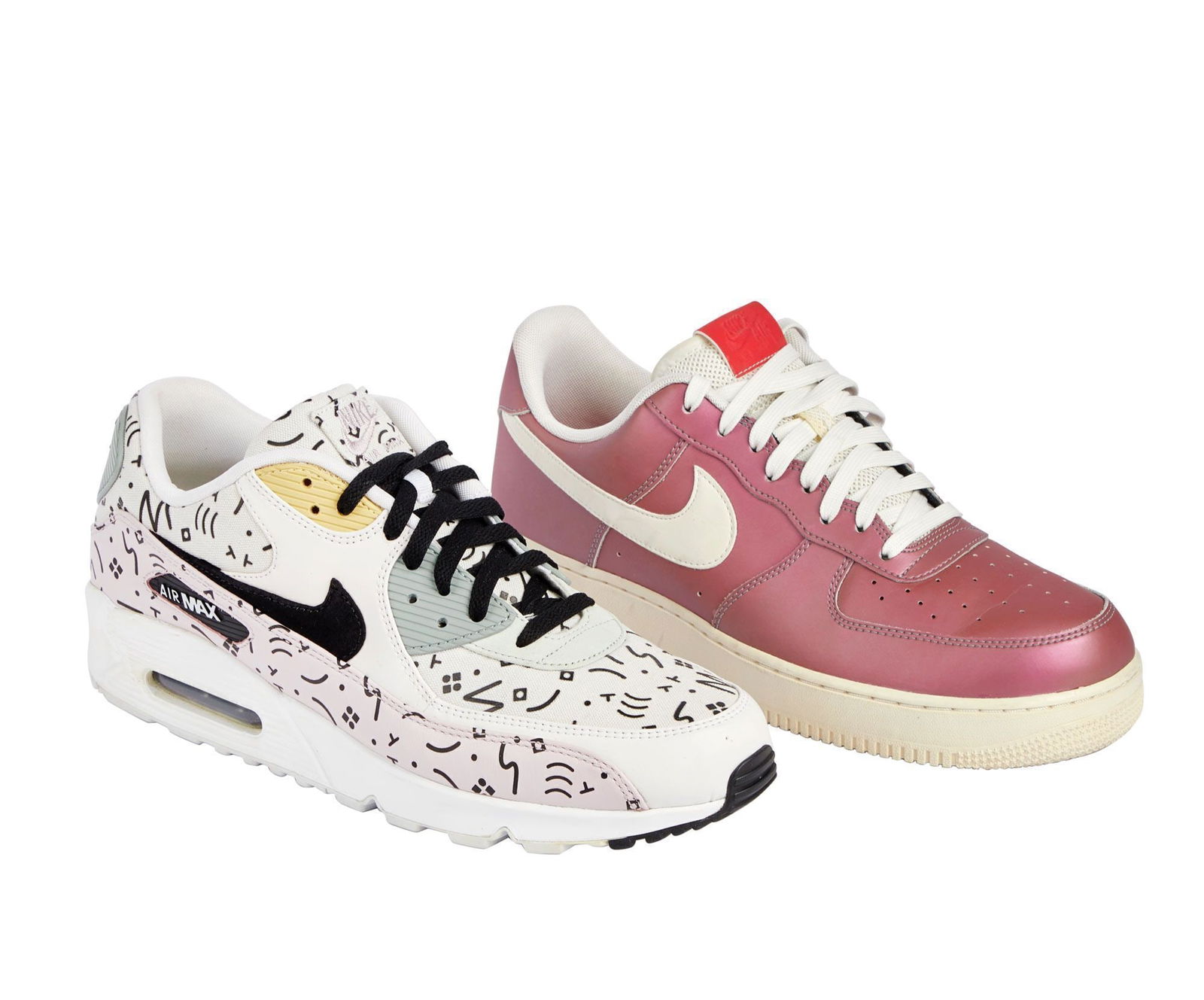 Rick Ross | Nike Air Max 90 "Premium" Sneakers and Nike Air Force 1 Low '07 LV8 "Iridescent" (1 of 11)