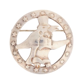 Christine McVie | 2018 Stage-Worn Mick Fleetwood Gifted Sterling Silver Penguin Brooch