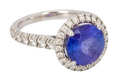 Christine McVie | Tanzanite and Diamond Ring in Cartier Mounting