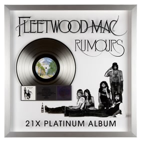 Christine McVie | RIAA Multi "Platinum" Record Sales Award for the Album "Rumours"