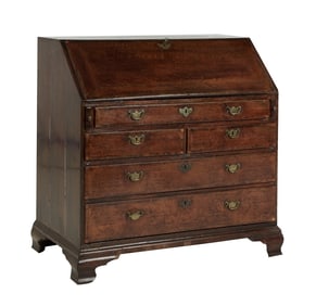 Christine McVie | George III Inlaid Mahogany Slant Front Desk