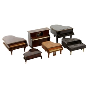 Christine McVie | Collection of Six Brown and Black Miniature Piano Boxes