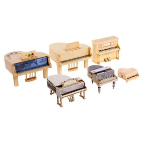Christine McVie | Collection of Six Cream Colored Piano Boxes