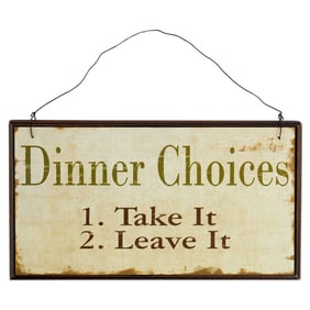 Christine McVie | Dinner Choices Sign