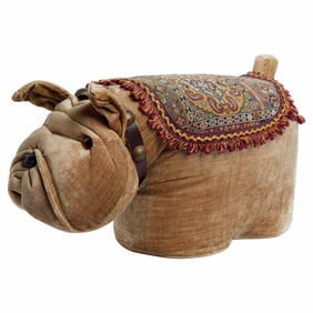 Christine McVie | Velvet Bulldog Shaped Footrest