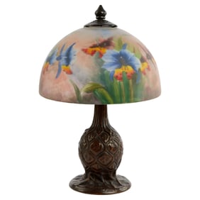 Christine McVie | Reverse-Painted Glass Boudoir Lamp