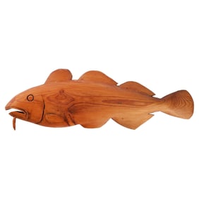Christine McVie | Carved Wood Fish Plaque