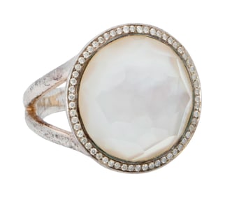 Christine McVie | Ippolita "Lollipop" Mother-of-Pearl Doublet and Diamond Ring