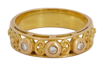 Christine McVie | 18k Gold and Diamond Ring Band