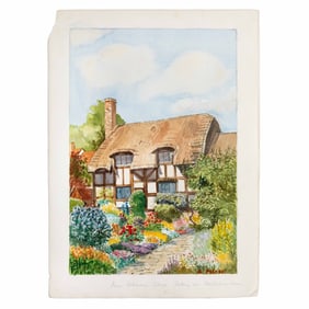 Christine McVie | Cyril Perfect Watercolor Drawing of a Cottage
