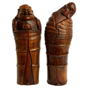 Christine McVie | Pair of Chinese Carved Wood Statues