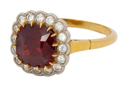 Christine McVie | Garnet and Diamond Ring