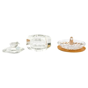 Christine McVie | Crystal Ring Dish and Sparrow Topped Trinket Box