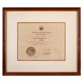 Christine McVie | Senate of Hawaii Presentation Certificate