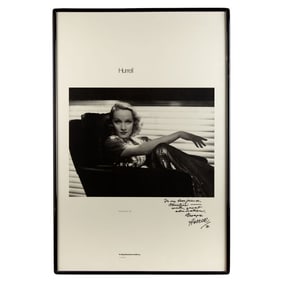 Christine McVie | George Hurrell Signed and Dedicated Marlene Dietrich Poster