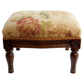Christine McVie | Modern Needlepoint Footstool
