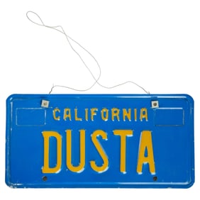 Christine McVie | "DUSTA" Vintage California License Plate