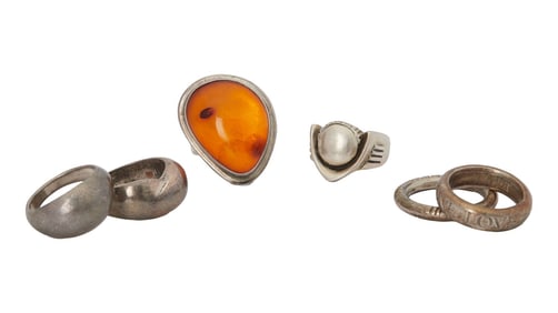 Christine McVie | Six Sterling Silver Rings