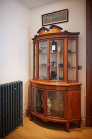 Christine McVie | Marquetry and Part Ebonized Vitrine Cabinet