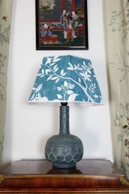 Christine McVie | Textured Green Asian Table Lamp