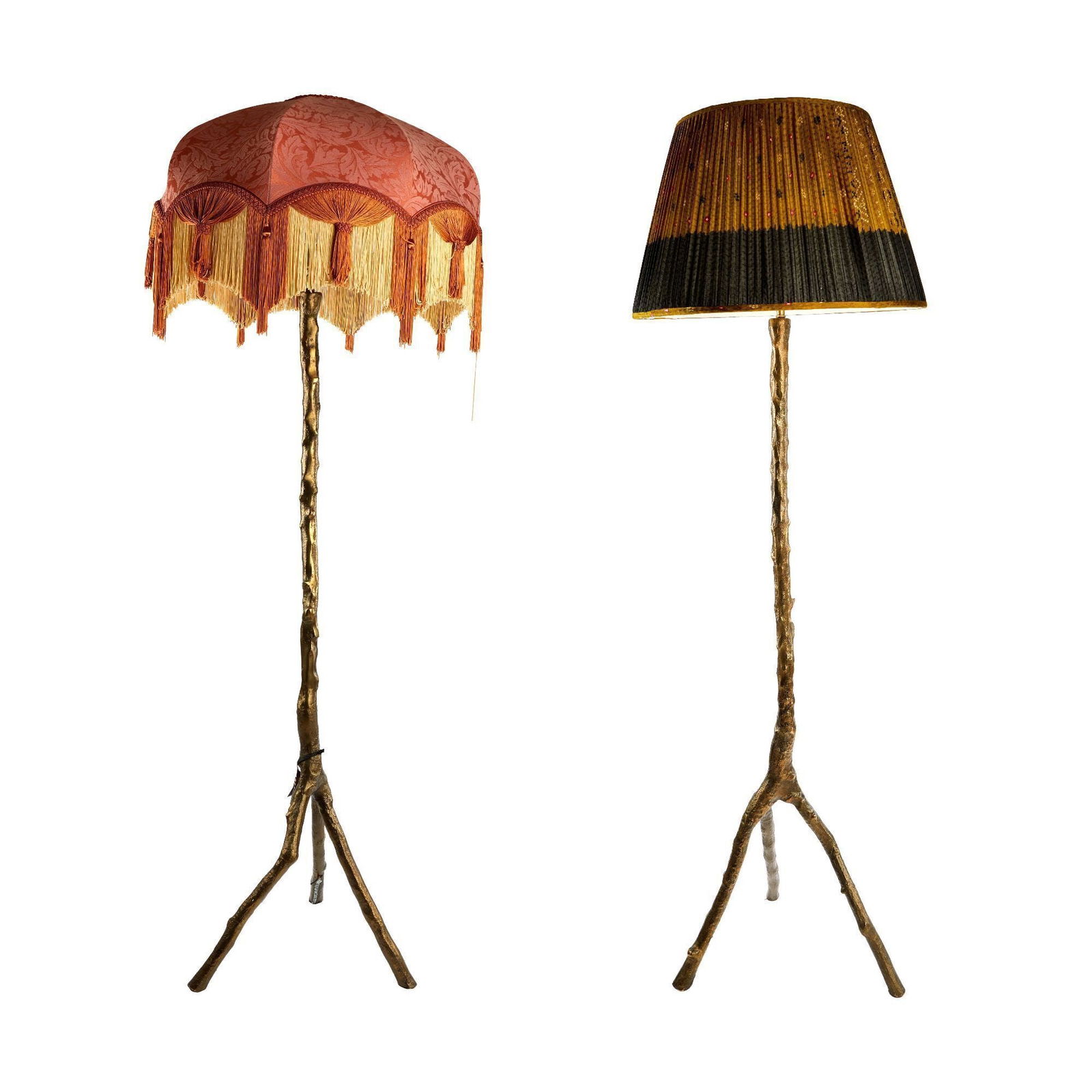 Christine McVie | Pair of Bronze Tree Trunk Floor Lamps (1 of 4)
