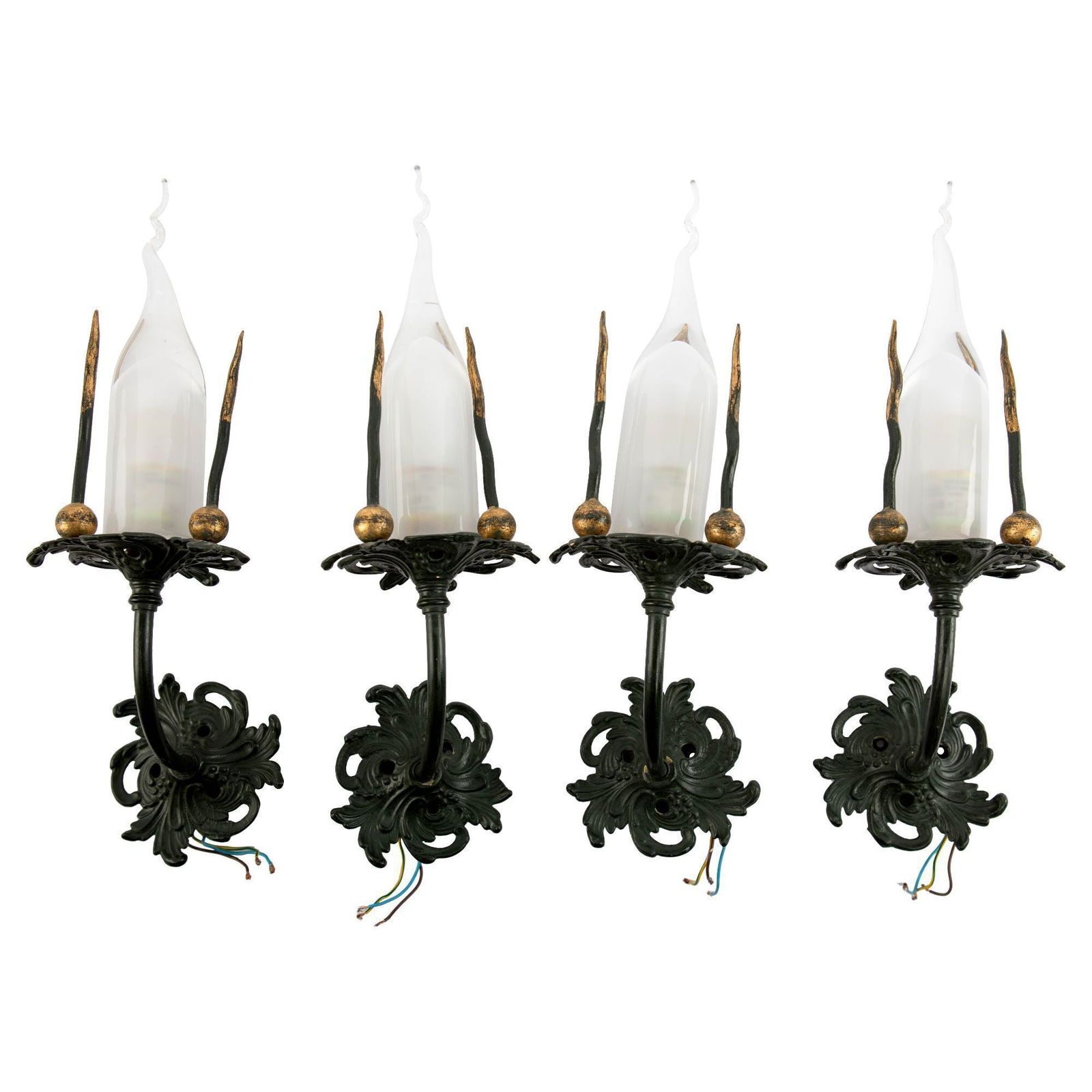 Christine McVie | Set of Four Glass and Metal Wall Sconces (1 of 5)